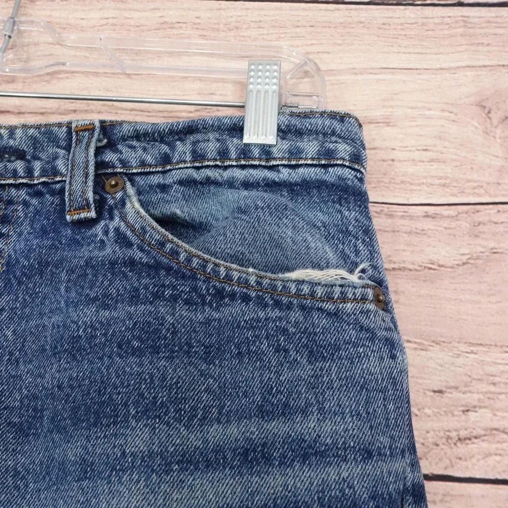 Levi's Shorts Mens 30 Blue Denim Distressed Bermuda Vintage Orange Tab USA Made